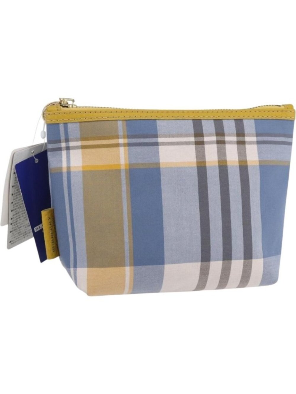 BURBERRY Nova Check Pouch Canvas Light Blue